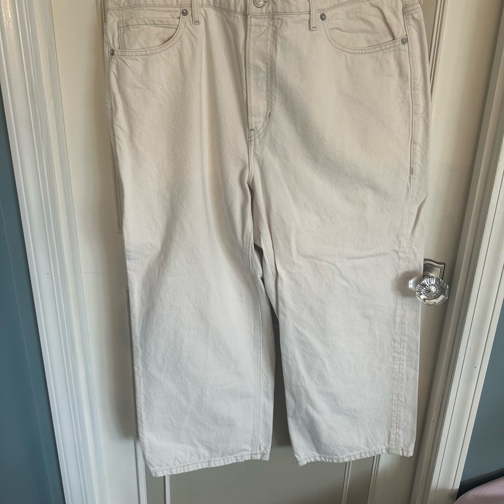 Banana Republic Cream Ankle & Cropped Jeans